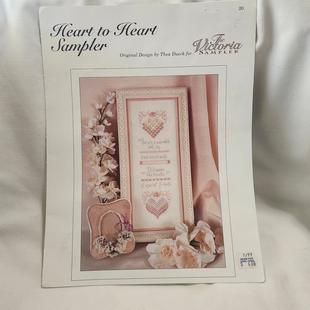 Heart to Heart Sampler Chart Victoria Sampler 20 32x115 Thea Dueck D2